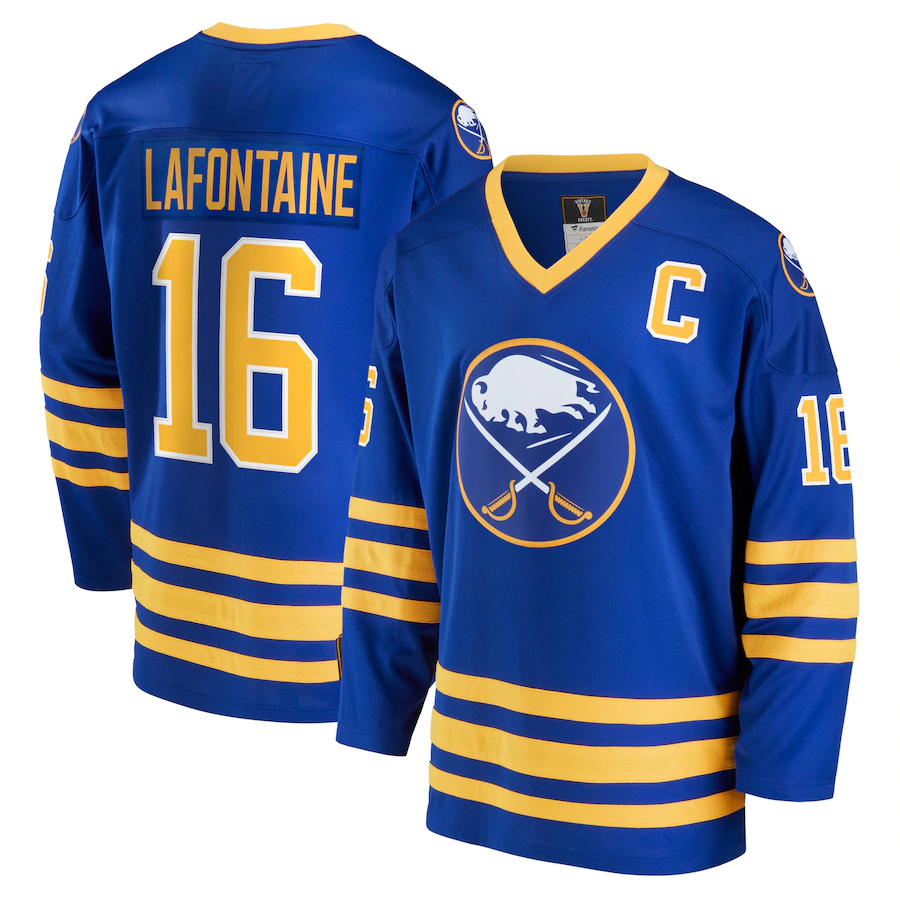 Men's Buffalo Sabres Pat LaFontaine #16 Royal Jersey